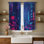 2 rideaux Cyberpunk Cityscape, tissu filtrant la lumière, vue nocturne lumineuse au néon, habillage de fenêtre pour le salon, la chambre à coucher, le balcon, la cuisine, la décoration intérieure