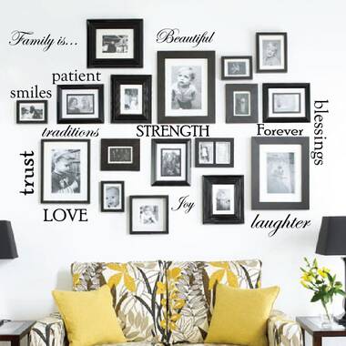 Trust in The Lord with All Your Heart..proverbs 3:5-6 Vinyl Lettering Wall Decal Sticker (12.5h x 22L, Black)