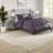 Elegant Plum Bedding Sets Polyester Comfort Queen Bedroom