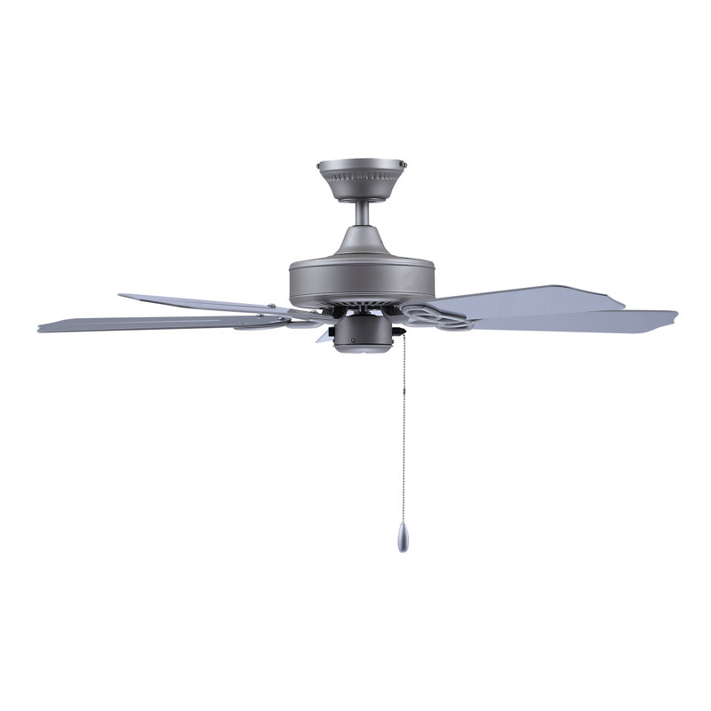 Sunset II 42" 5-Blade Outdoor/Indoor Ceiling Fan, Gray