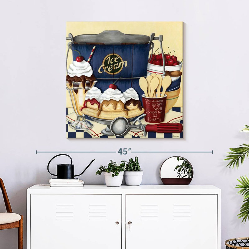 Yarlin Sweets Ice Cream, 30" H x 30" W