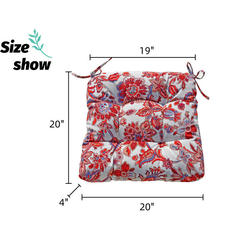Single Seat Outdoor Cushion Patio, Red