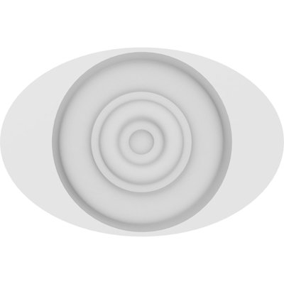 Standard Dalton Bullseye Rosette with Square Edge