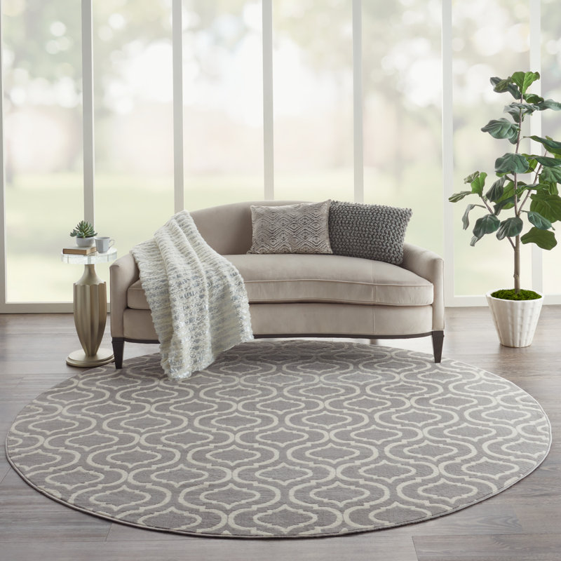 Xinrui Moroccan Indoor Rug, Round 8'