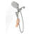 Verso 2.5 GPM Rainshower/Handshower Combination with Infiniti Dial and Magnetix Docking-709096456