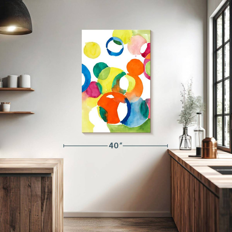 Cercles colorés Avery, H 39 po x l 26 po