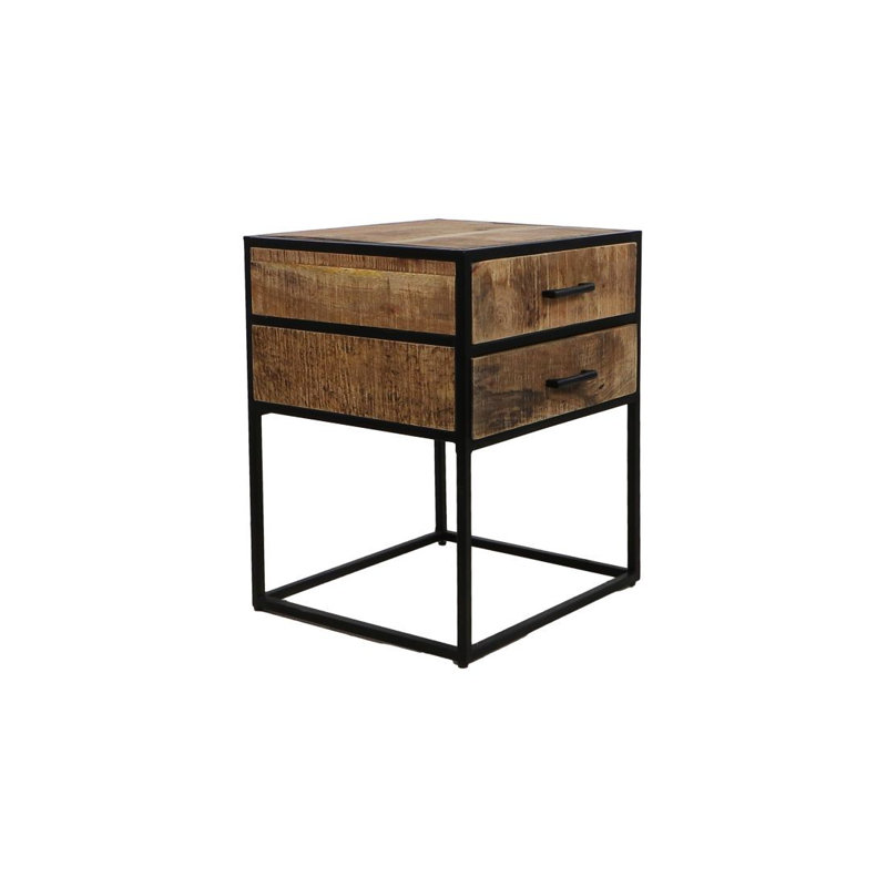 Annebeth 40cm W Metal Bedside Table
