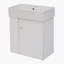 Meuble-lavabo flottant moderne de 21,6 po avec lavabo en céramique - parfait pour les petites salles de bain