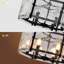 Lustre cylindrique en bronze foncé à 6 lumières à intensité variable de 20 po avec verre transparent Kanode pour salle à manger ou salon-1180110770