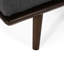 Chaise longue en tissu gris anthracite d'inspiration Mid-Century-146635105