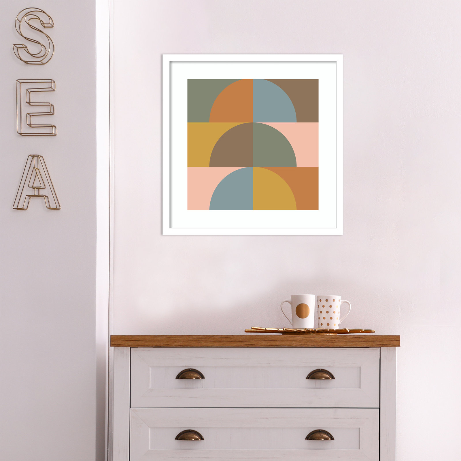 Autumn Vibes by Beth Vassalo, Noir Black Framed, 33.38" H x 33.38" W x 0.875" D