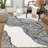 Modern Abstract Machine Washable Rug for Living Room Non-Slip Low Pile Accent Rug Indoor Soft Faux Wool Bedroom Rug Contemporary Rugs for Dining Room Nursery Home Office Playroom-1996039557