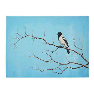 Magpie Minimalism  Glass Chopping Board