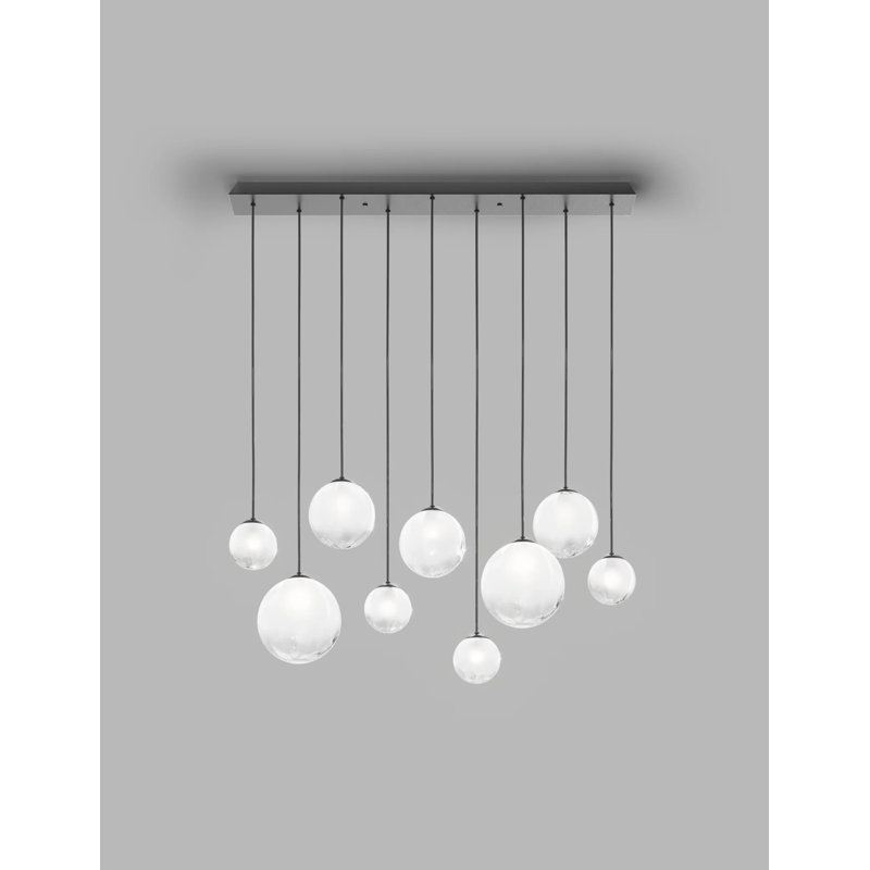Puppet Suspension L9 Smoky Transparent Matt Black 1 G9 Ul, Matte Black, White