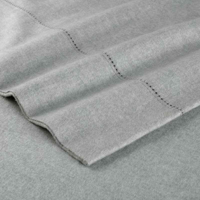 Ensemble de literie 4 pièces Pointehaven, gris, Ensemble de draps pour très grand lit avec 2 taie