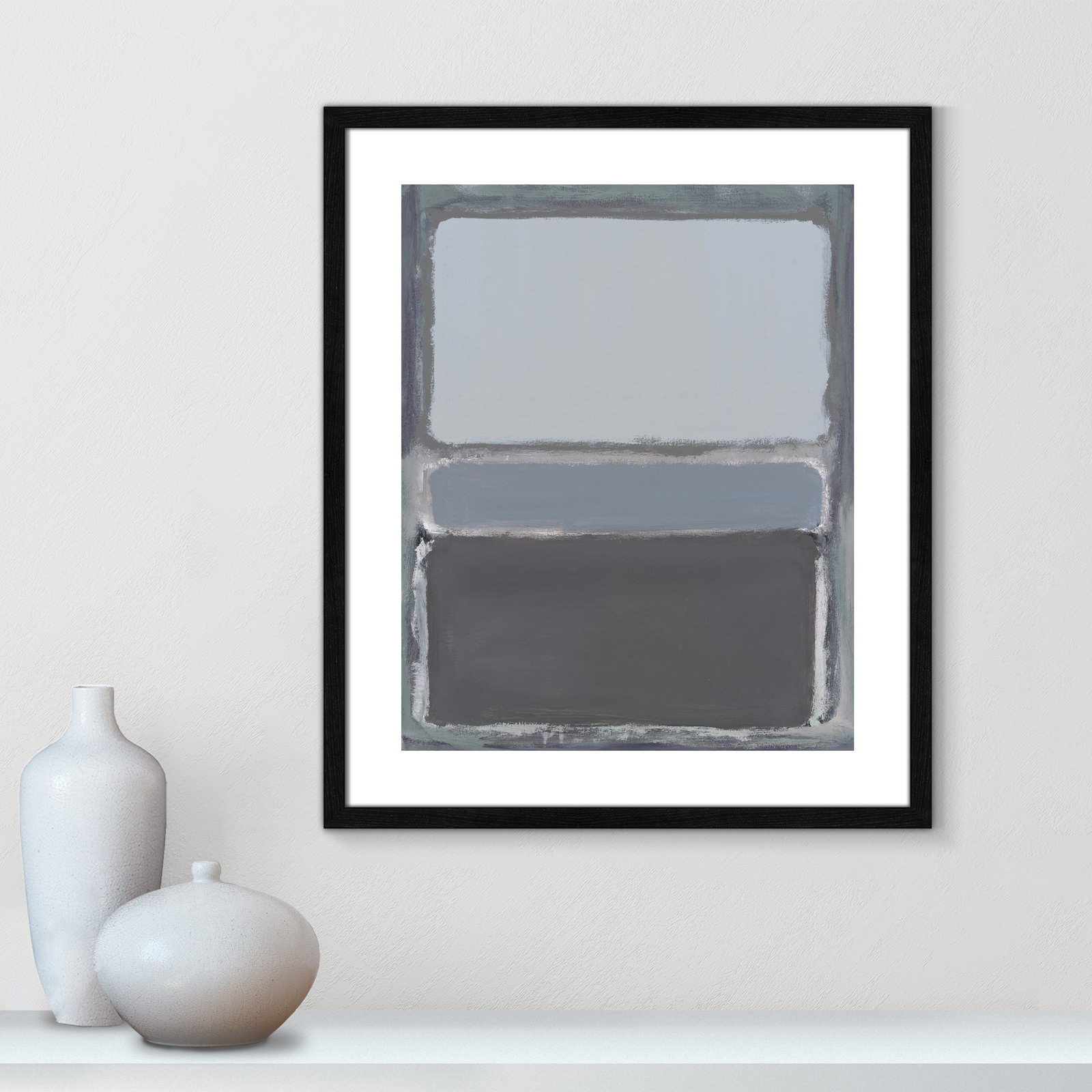 Cade "Morning Dew 2" Print by Filippo Ioco, 25.5" H x 21.5" W x 0.75" D, Black Wood Framed Paper