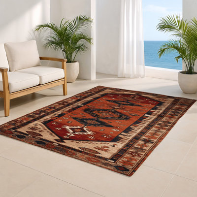 Tapis turc intérieur et extérieur brun