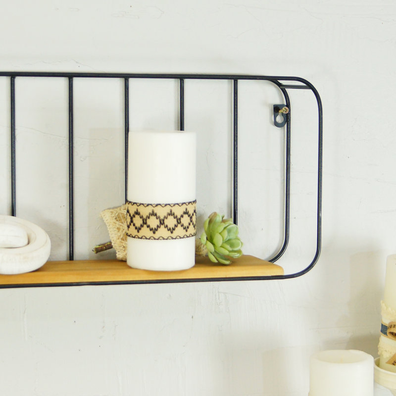 VIP Metal 9 in. Brown Rounded Rack Shelf, 9" H x 18.5" W x 4" D
