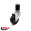 Ensemble de roulettes extensibles pivotantes en caoutchouc dur de 3,5 pouces de 1-5 / 8 pouces SCC / SCC-EX20S3514-HRS-MTG47-4