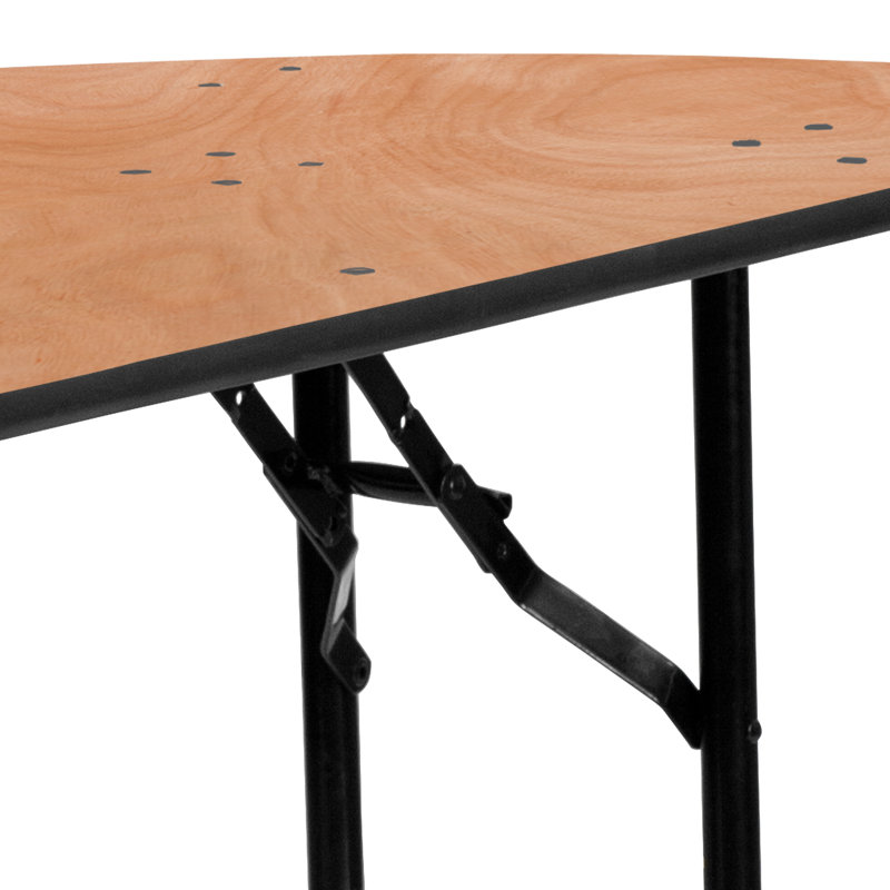 Wofford 48" Half-Round Wooden Folding Event Table