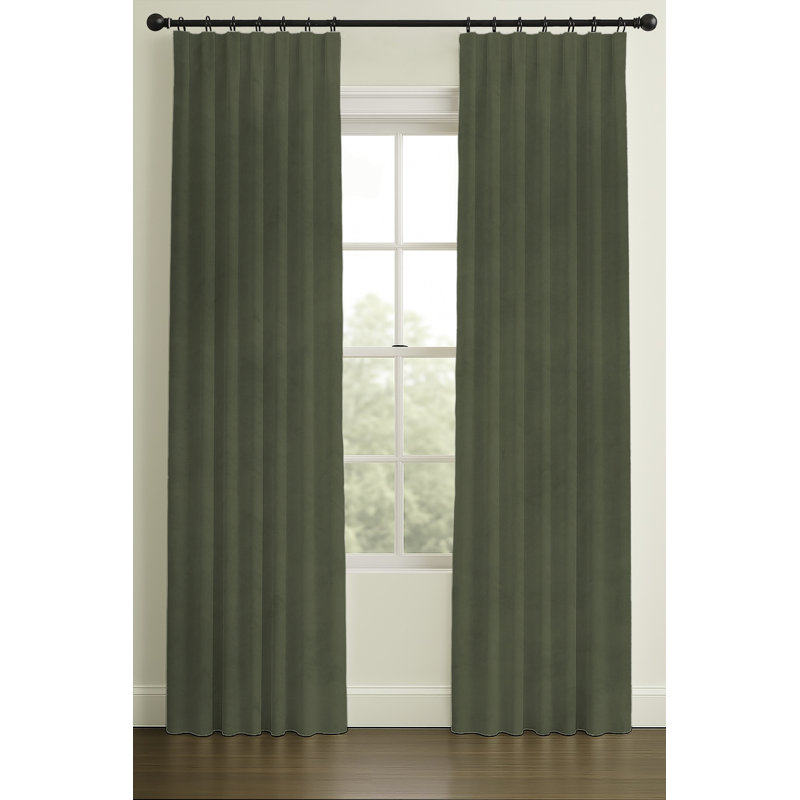 Westcliffe Room Darkening Basil, Double, 50" W x 120" L, Rod Pocket