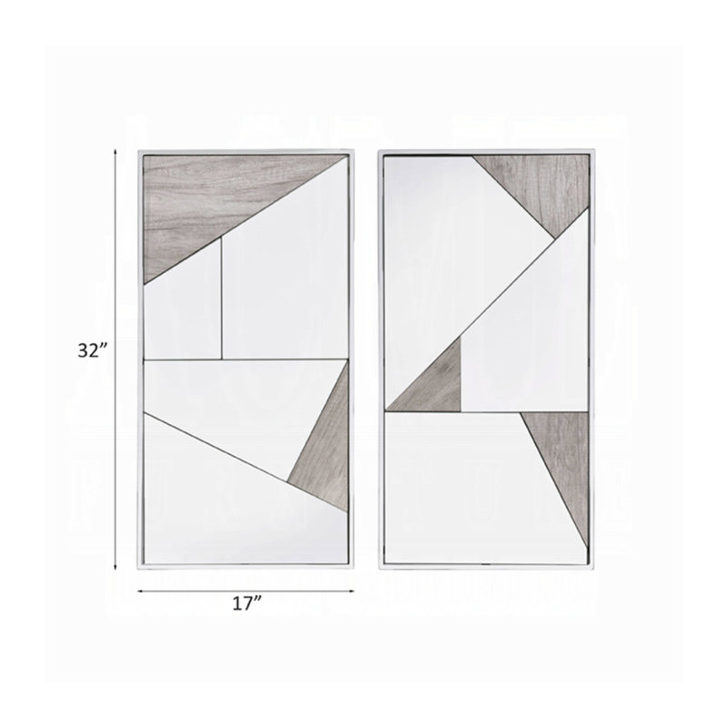 Miroir d'appoint Chafik (ensemble de 2)