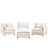 Modular Sectional Sofa, 102 Inch L Shaped Couch Set For Living Room, 3-Seater Comfy Cloud Couches With Movable Ottoman, DIY Combination, Chenille-2043825865