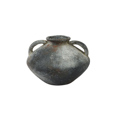 Vase décoratif gris foncé en céramique Cole and Gray