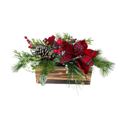 Poinsettia Arrangement in Planter