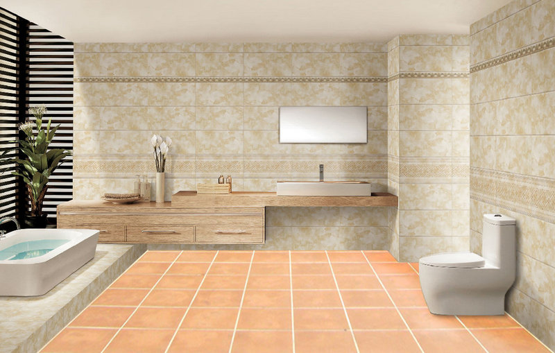 11.75" x 12" Terra Cotta Wall & Floor Tile, Cappuccino