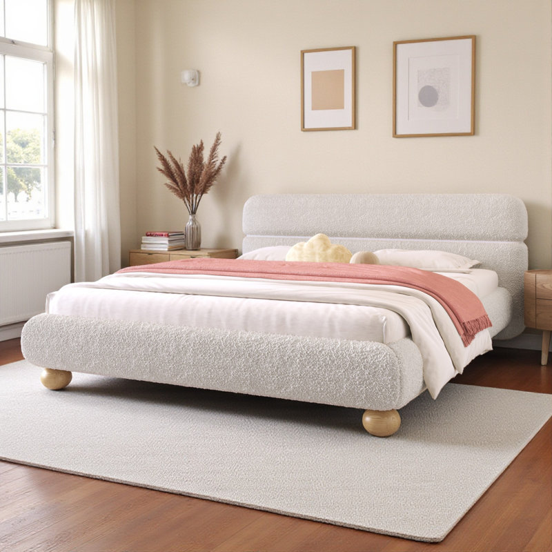 Lit plateforme tapissier