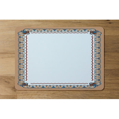 Garbis Wood, Polyester Geometric Rectangle Placemat