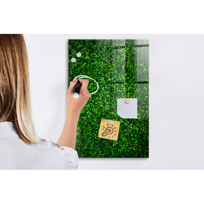 Fence Leaves Magnetic Wall Mounted Dry Erase Board