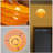 Medieval  Sunset Orange Glass Pendant Light With Light Sources