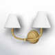 Greta 2 Light Opal Glass Vanity Light by Hinkley