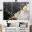 «Black Gold Adorned Poteries III - Abstract Spirals», ensemble de reproduction d'art mural-196098694-196098688