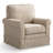 33"W Modern Linen Striped Swivel Upholstered Arm Accent Chair (Set of 5)-2077712385