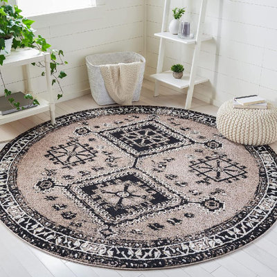 Jaclyn Southwestern Brown/Black Area Rug