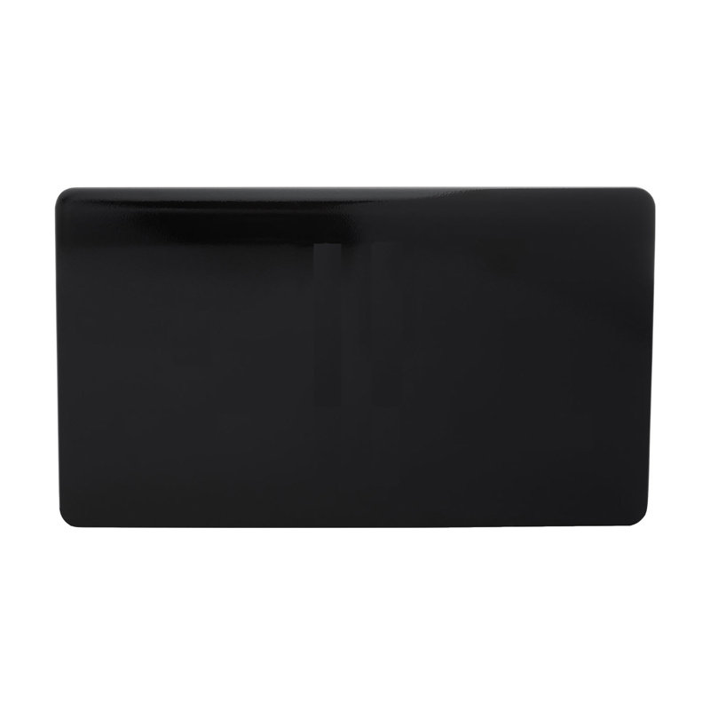 Double Blanking Plate, Gold Finish, (25Mm Back Box Required), Black