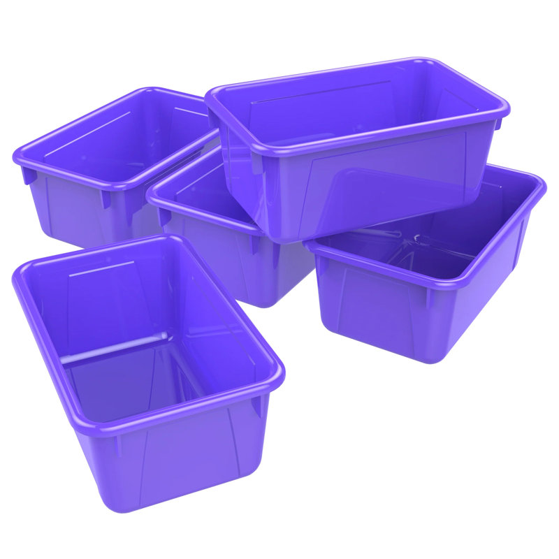 Petit coffre Storex Storex, mauve, paquet de 5, Mauve