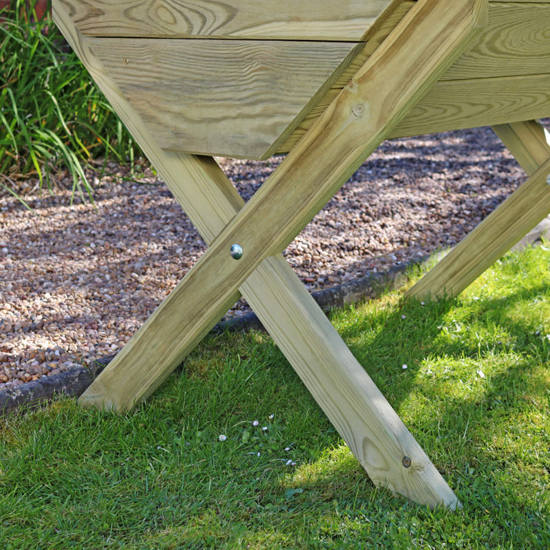 Corbin Wood Raised Garden Bed, 84 cm H x 100 cm W x 77 cm D