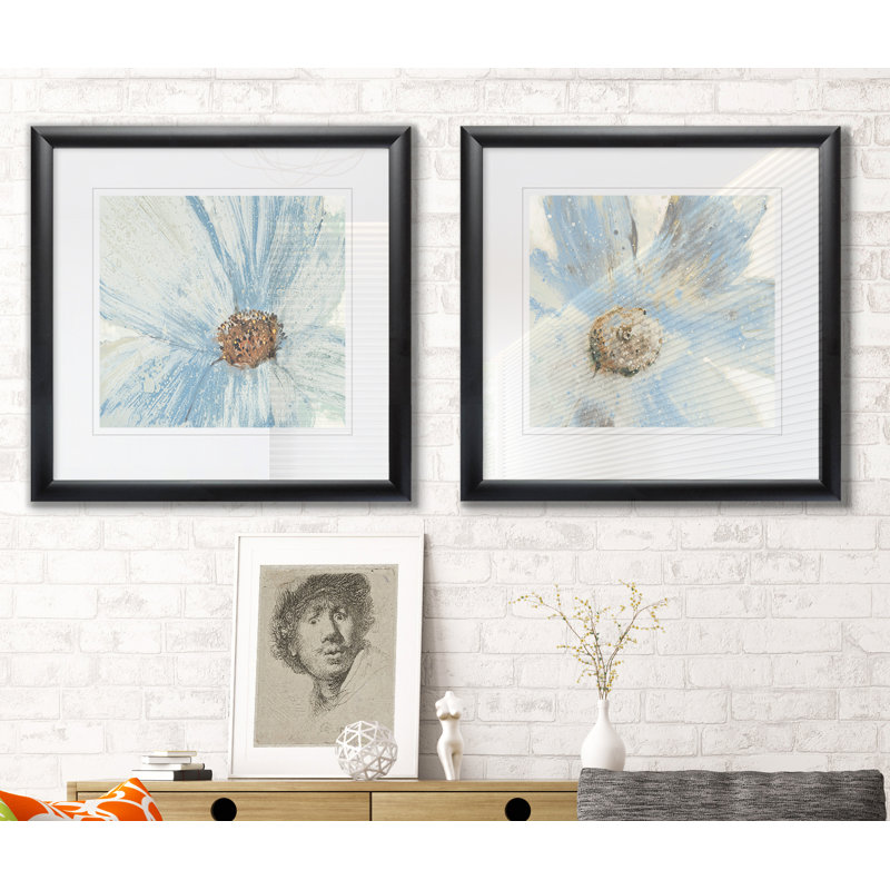 Spirit Flow I - ensemble de 2 reproductions de cadres photo, Cadre noir