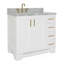 ARIEL TAYLOR 37 IN LEFT OFFSET RECTANGLE SINK VANITY-448757056-414248929-414248476