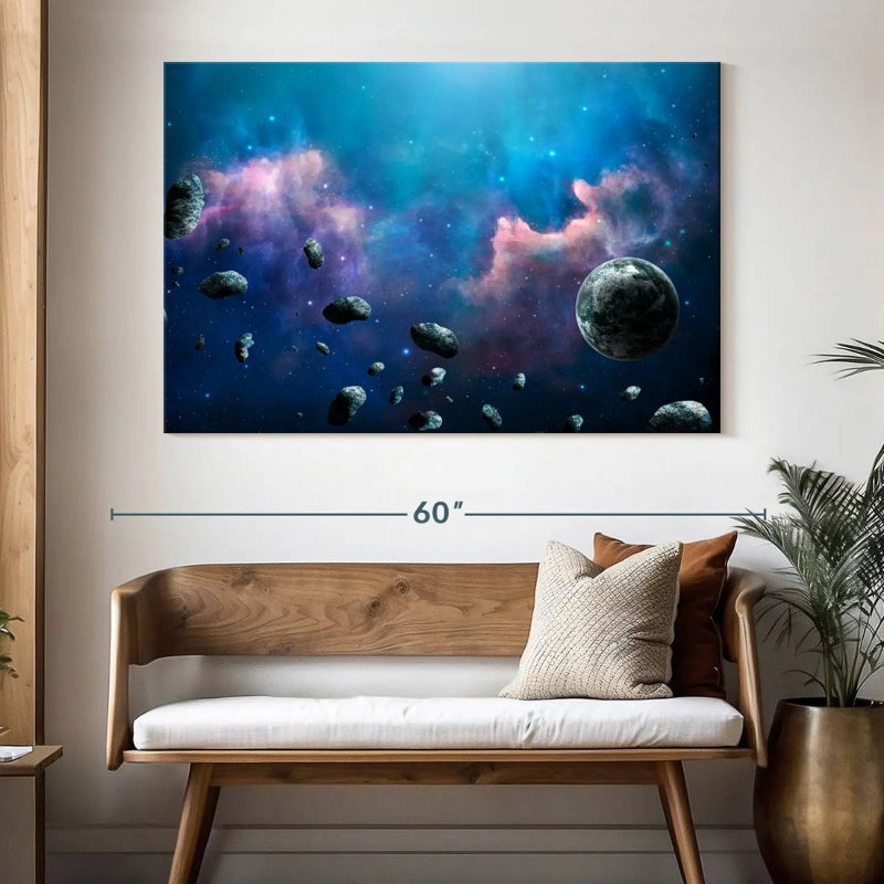 Oberle Floating Asteroids, 34" H x 51" W