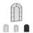 Sulser Metal Window Pane Wall Mirror