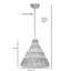 Luminaire suspendu 1 lumière Whitting
