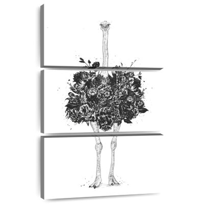 Brampt Floral Ostrich