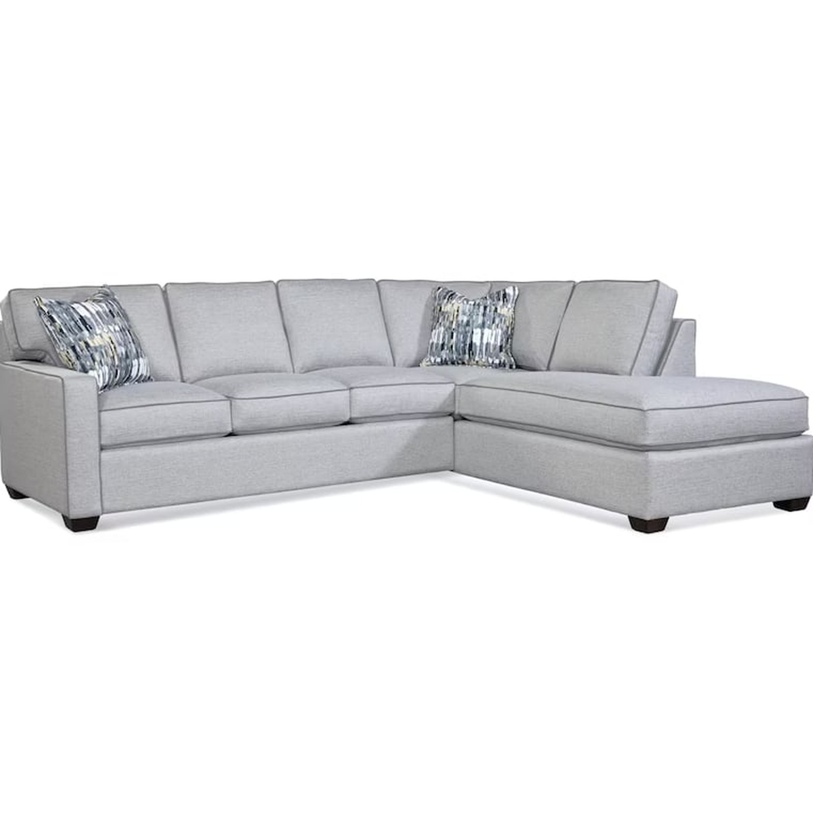 Ellora Two-Piece Bumper Sectional With Sleeper, Elite Ivory; 0321-91, Frost White, Left Hand Facing