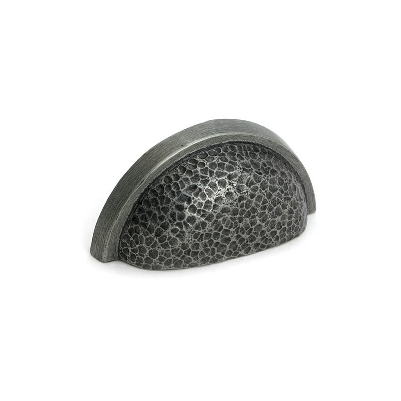 3 cm centre Cup Pull, Pewter Patina