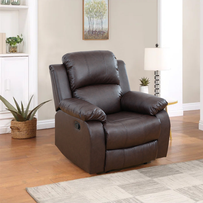 Jalus Recliner, Brown Cotton Blend